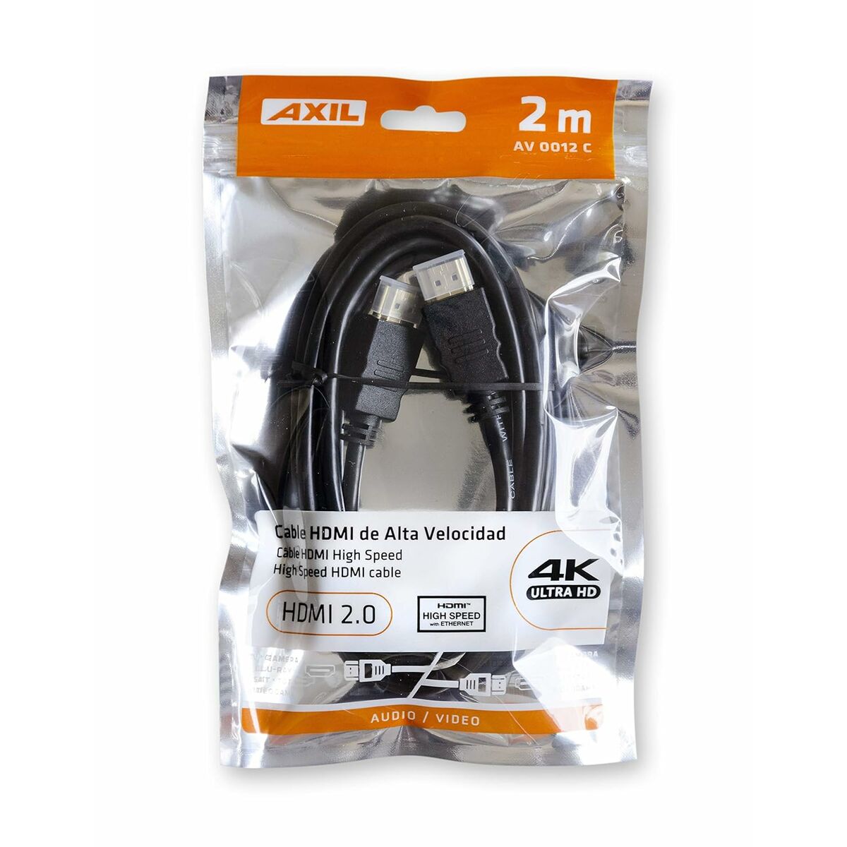 Kabel HDMI Engel AV0012C Svart 2 m
